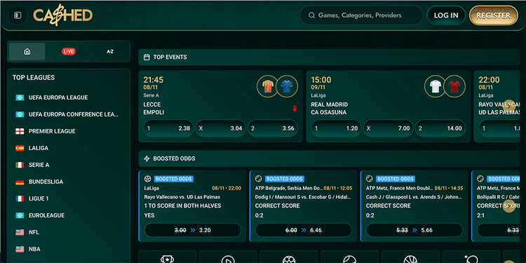 Cashed Casino top events