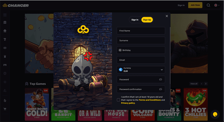 Chancer bet signup