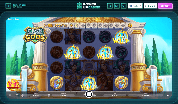 PowerUp Casino cash of gods