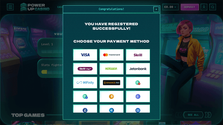 PowerUp Casino payment