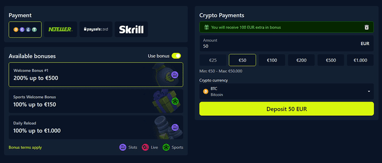 Winzter payment