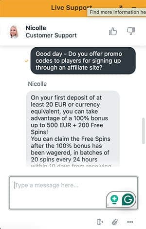 powbet casino chat