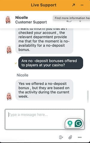 powbet casino chat
