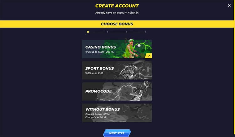 powbet casino chose bonus