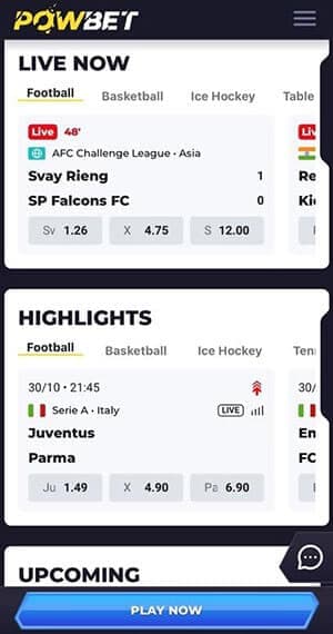 powbet casino live now