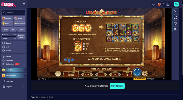 Booms bet legacy