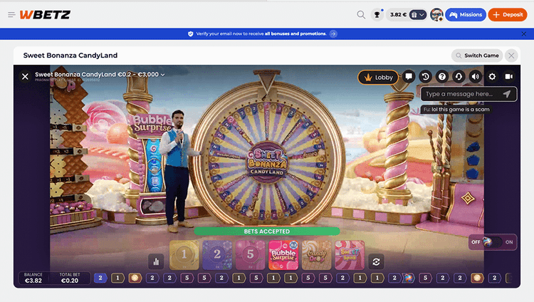 Wbetz Casino SWEET