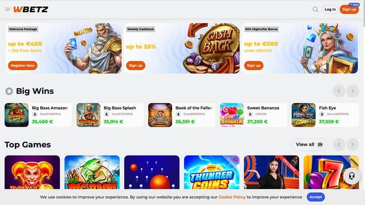 Wbetz Casino big wins