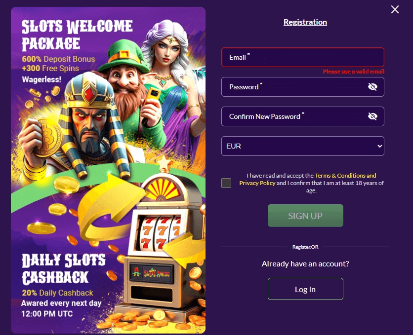 slots amigo register