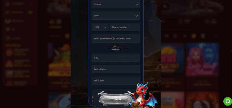 Dragon Slots singup