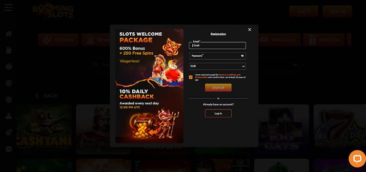 Booming-Slots-welcome-package