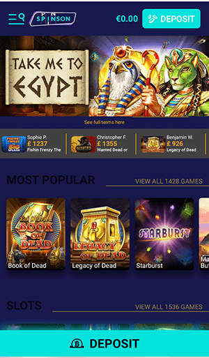 spinson casino mobile spinson casino mobile