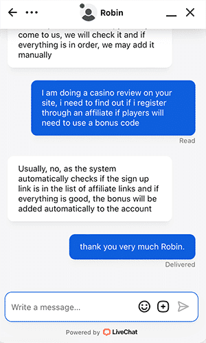 RocketSpin Casino support RocketSpin Casino support