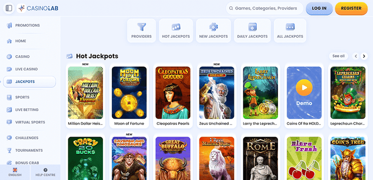 Casinolab hotjackpot
