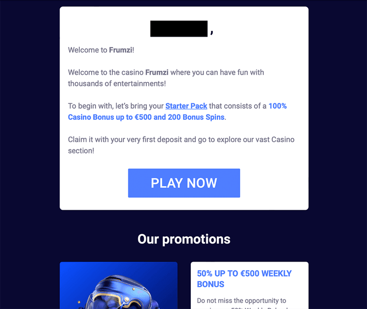 frumzi casino account