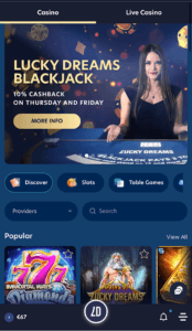 LuckyDreamsMobileLobby