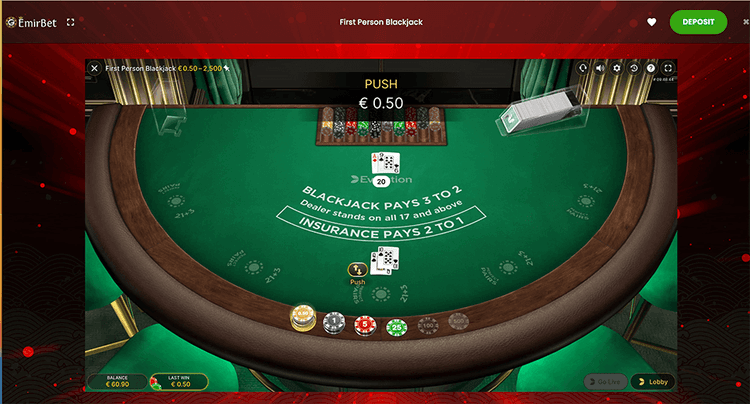 blackjack Emirbet
