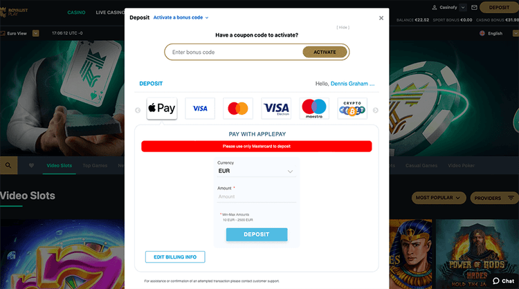 deposits royalist