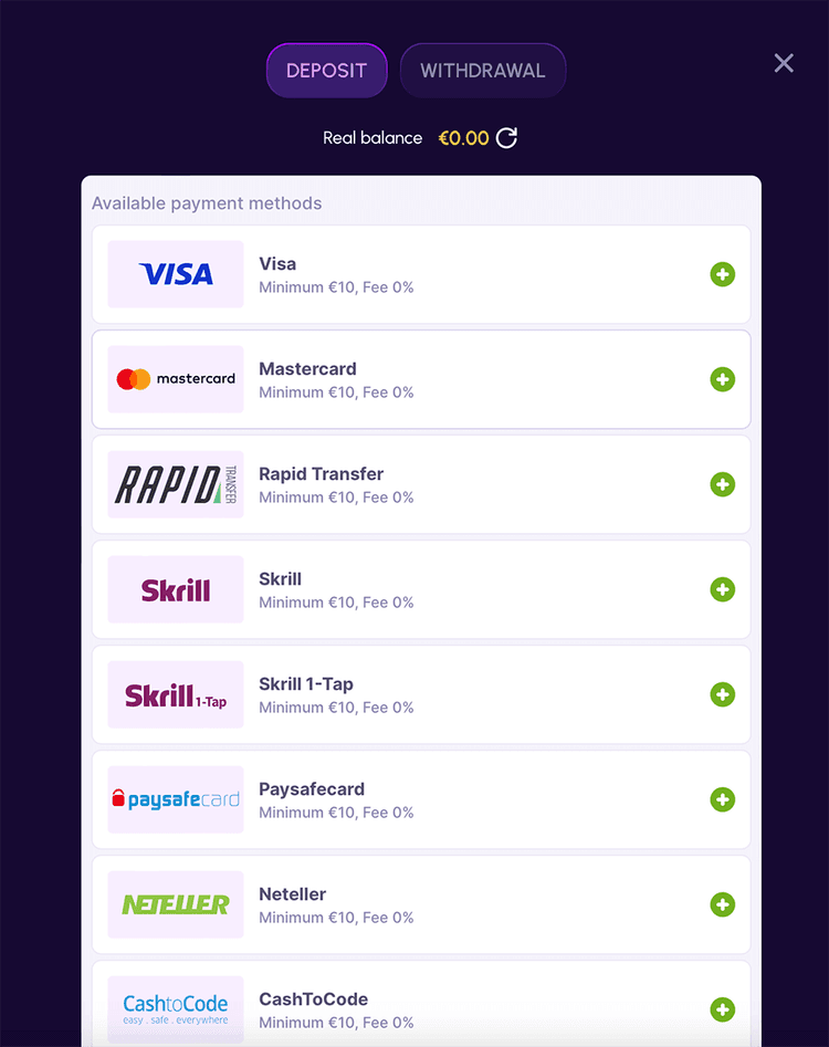 deposits NovaJackpot