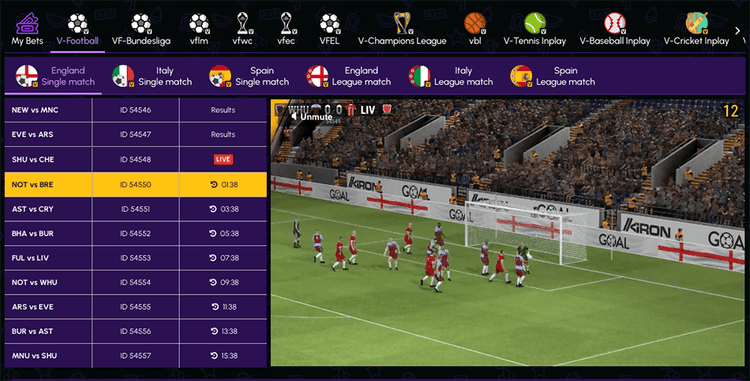 virtualsports NovaJackpot