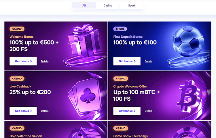 bonuses sgcasino