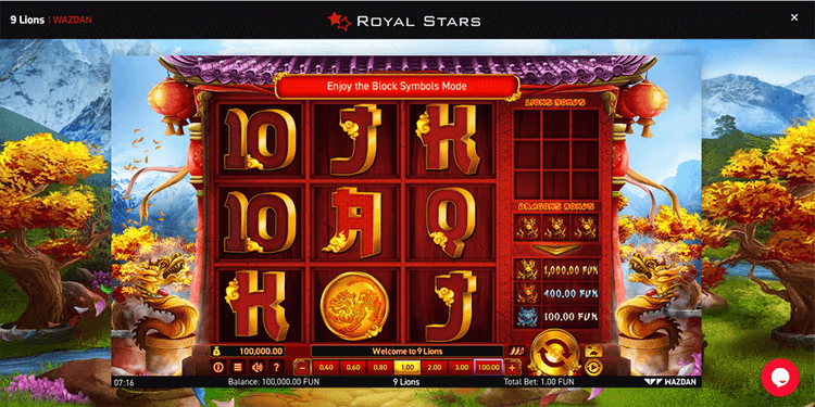royal stars popular slots