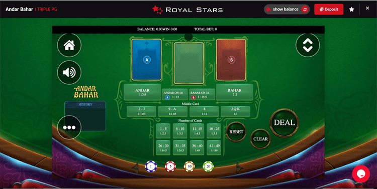 royal stars table games