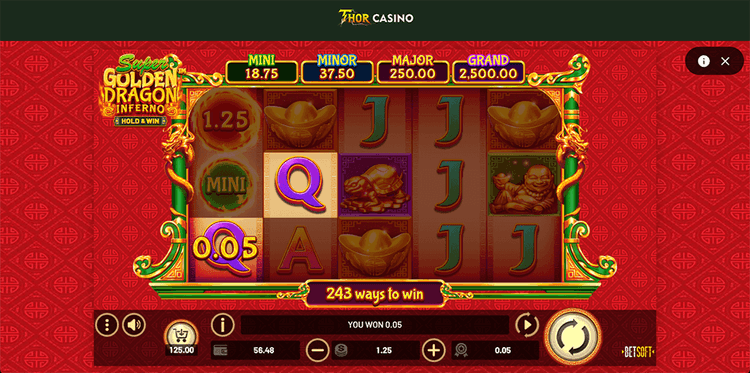 Thor Casino jackpots