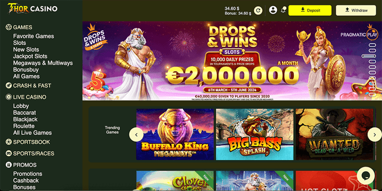Thor Casino selection