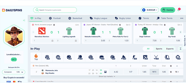 Daily Spins Casino Sportsbook