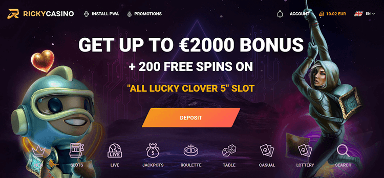 RickyCasino Bonus