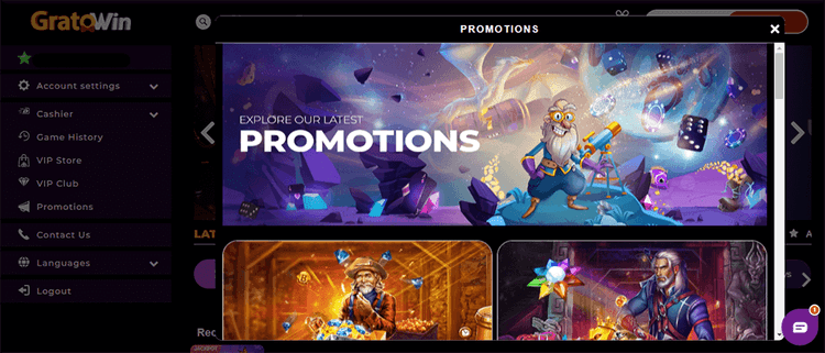 Gratowin Casino Bonus Overview