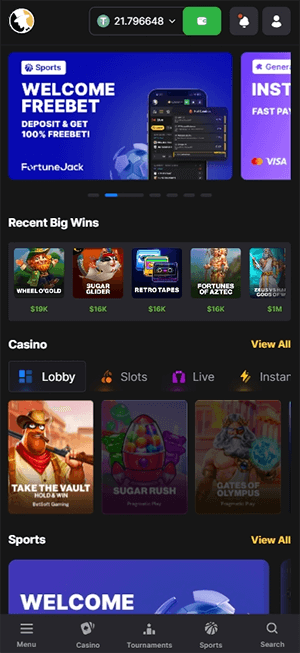 fortunejack mobile