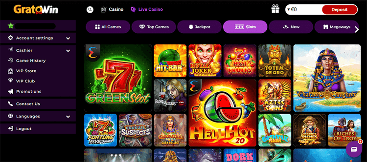 gratowin Popular Slots