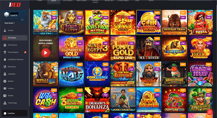 Red Casino Popular Slots