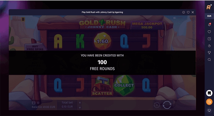 Retro Bet Casino Gold Rush