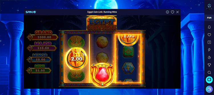 Spinjo Casino Egypt Coin Link