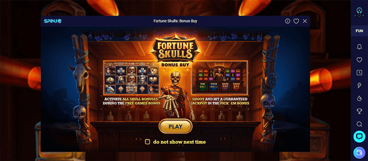 Spinjo Casino Fortune Skulls
