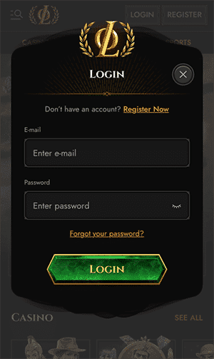 Legiano Casino mobile
