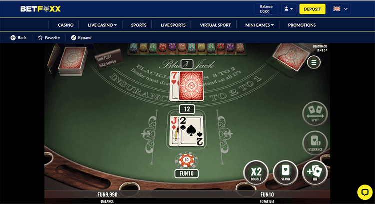 betfoxx Blackjack