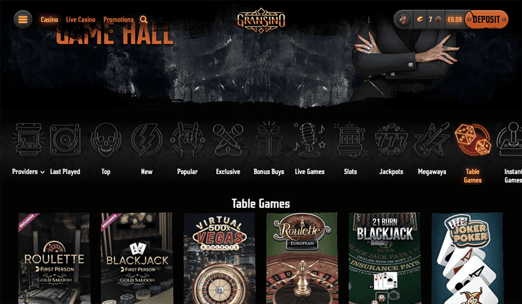 Gransino tablegame