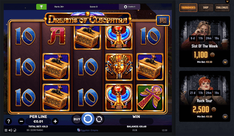 grancasino dreams of cleopatra