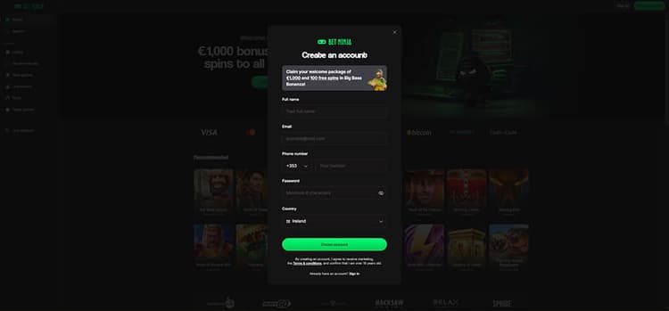betninja-createaccount