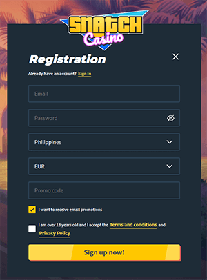 snatch registration snatch registration