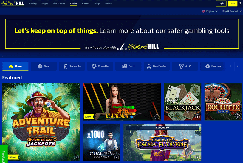 William hill casino review