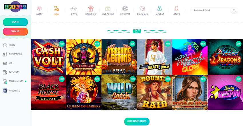 Spinia Casino Review 2025 | Bonus Codes & Games