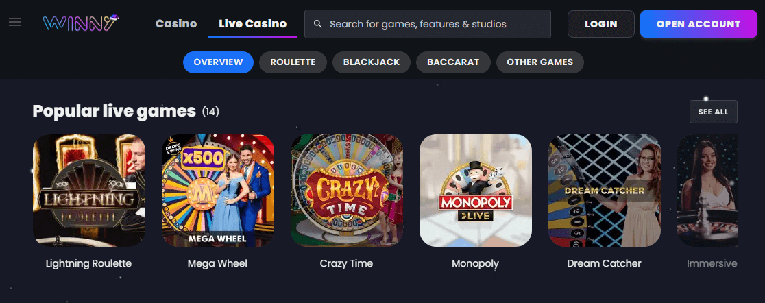 Winny Casino Review 2025 | Bonus Codes & Games